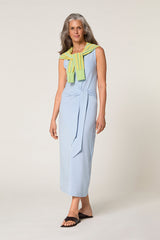 SKY BLUE LONG TANK DRESS