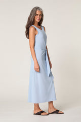 SKY BLUE LONG TANK DRESS