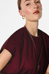 BURGUNDY RED COTTON TOP