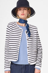 CROPPED STRIPED JACKET