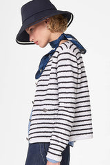 CROPPED STRIPED JACKET