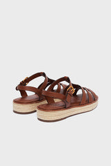 DUNE LEATHER ESPADRILLE SANDALS