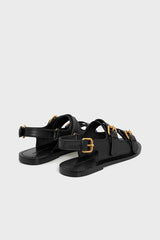 ROMA BUCKLES FLAT SANDALS