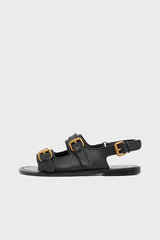 ROMA BUCKLES FLAT SANDALS