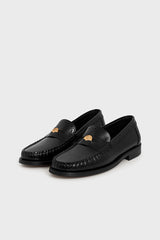 AUGUSTINE GLAZED LEATHER LOAFERS