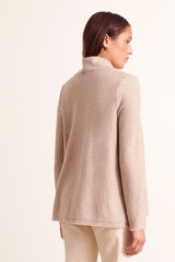 ACTUEL MERINO WOOL STAND-UP SWEATER
