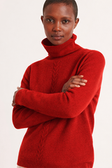 ADULITA RED TURTLENECK SWEATER