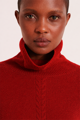 ADULITA RED TURTLENECK SWEATER