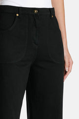 ALI BLACK FLARED TROUSERS