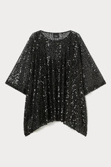 ALIGI SEQUINED MESH TOP