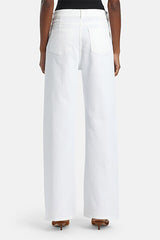 ALMANACCO WHITE WIDE-LEG SAILOR JEANS