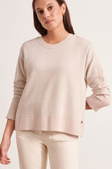 ALVA STRETCH JACQUARD KNIT SWEATER