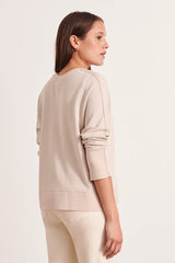 ALVA STRETCH JACQUARD KNIT SWEATER