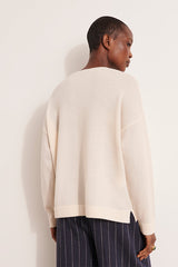 ALYSSUM12 BEIGE WOOL CASHMERE SWEATER