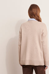 AMANDE MERINO WOOL ROUND-NECK SWEATER