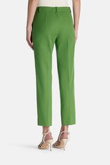 AMATORE GREEN PRESSED CREASE TROUSERS