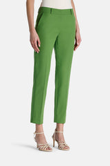 AMATORE GREEN PRESSED CREASE TROUSERS