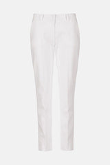 AMATORE A WHITE PRESSED CREASE TROUSERS