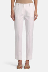AMATORE A WHITE PRESSED CREASE TROUSERS