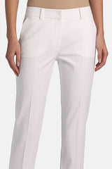 AMATORE A WHITE PRESSED CREASE TROUSERS