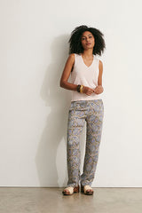 ANAIS-BIS PINK V-NECK KNIT TANK TOP