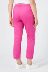 ANDREIS STRETCH COTTON SATIN TROUSERS