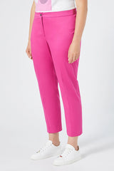 ANDREIS STRETCH COTTON SATIN TROUSERS