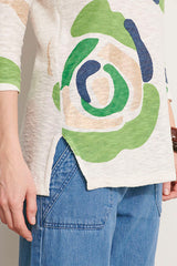 ANEMONE-L-LIN11 PRINTED SWEATER