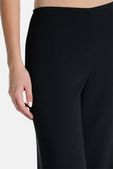 ANIS J BLACK FLOWING TROUSERS