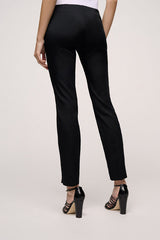 AQUIL I BLACK STRETCH SHANTUNG TROUSERS