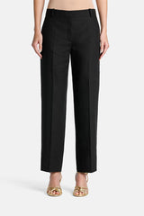 ARALE BLACK LINEN TROUSERS