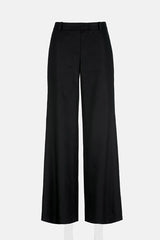 ARALIA BLACK WIDE-LEG TROUSERS