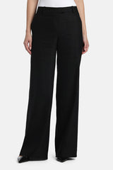ARALIA BLACK WIDE-LEG TROUSERS