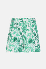 ARGUTO GREEN FLORAL BERMUDA SHORTS