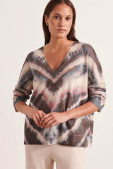 ARTISTIQUE TIE-DYE KNIT SWEATER