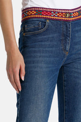 ASSENZA EMBOIDERED JEANS