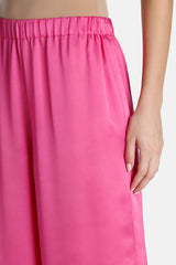 ATELIER FUSCHIA PRINTED SILK TROUSERS