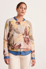 AUTOMNAL ROUND NECK PRINTED SWEATER