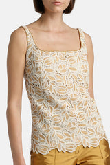 BAIRO BEIGE MACRAME LACE TOP