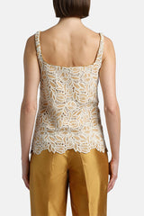 BAIRO BEIGE MACRAME LACE TOP