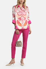 BALDANZA FUSCHIA SILK SATIN SHIRT