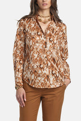 BANCARELLA TABACCO OMBRE-PRINT SHIRT