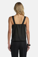 BATIK BLACK EMBROIDERED TOP