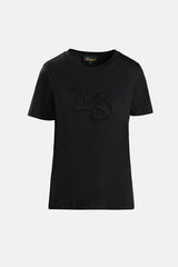 BAVETTE BLACK LS EMBROIDERED T-SHIRT