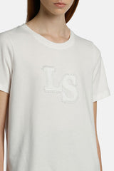 BAVETTE OFF WHITE EMBROIDERED T-SHIRT