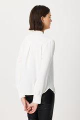 ECRU BOW NECK BLOUSE