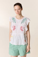 CONOR EMBROIDERED BLOUSE