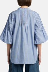 BOLLINA STRIPED TASSEL BLOUSE