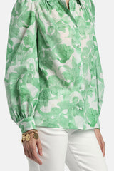 BOLLINO GREEN FLORAL PRINTED SHIRT