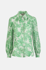 BOLLINO GREEN FLORAL PRINTED SHIRT